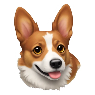 Red heeler corgi sticker