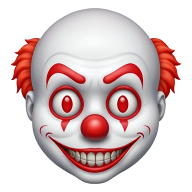 Creepy clown sticker