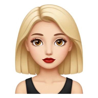 girl wearing makeup sticker