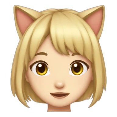 Anime Girl Cat sticker