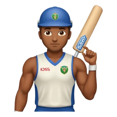 Brown Male Cricket sticker