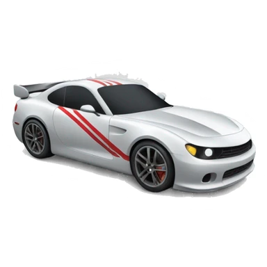 Car with race track  sticker