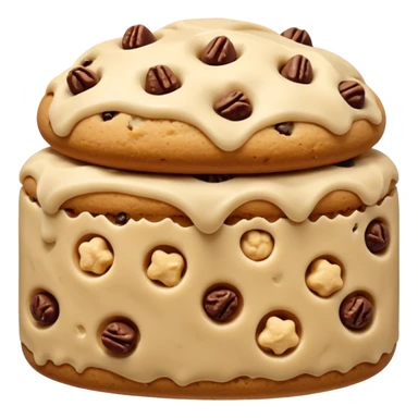 one filled date with like cookie dough topping  sticker