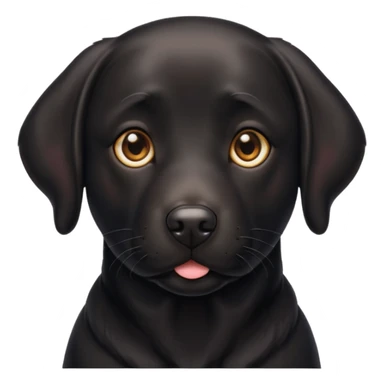 Black lab sticker