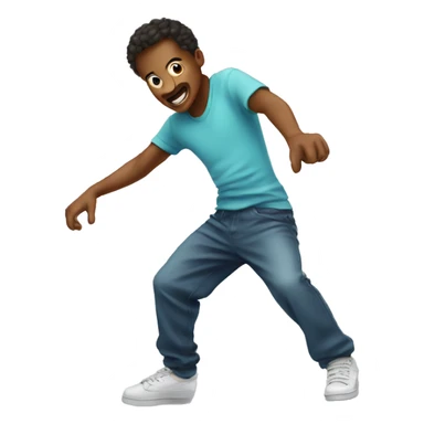 Person breakdancing really fast sticker