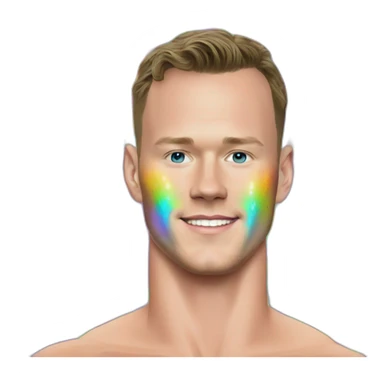 Jonathan Toews as rainbow diamond ring sticker