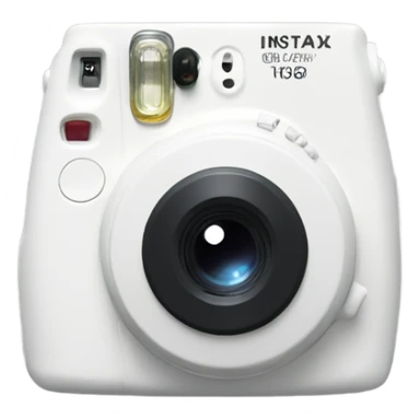 white instax camera sticker