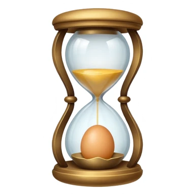 Hourglass egg shape sticker
