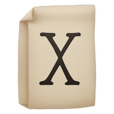 the letter x sticker