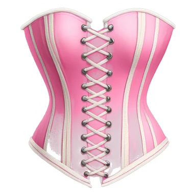 Light bright pink corset emoji sticker