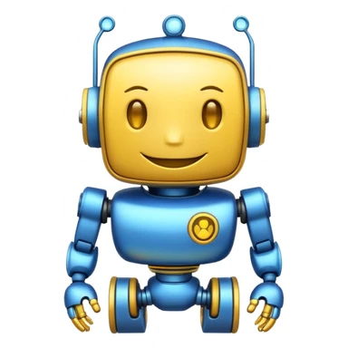 Friendly cartoonish bot. sticker