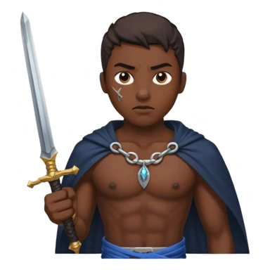 İnsan kalbinin içinden geçen Kılıç sticker