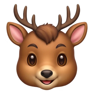 Deer with smiles sticker