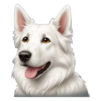 white swiss shepard sticker