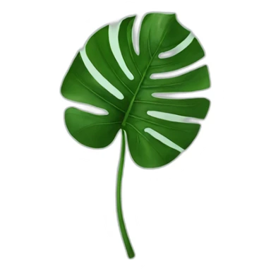 Monstera leaf minimalist sticker