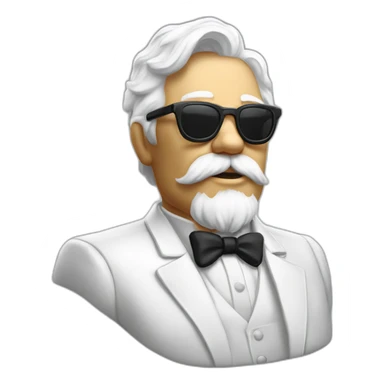 Colonel sanders disguised sticker