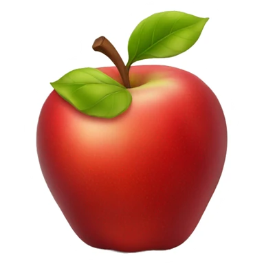 red APPLE sticker