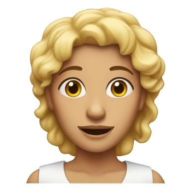 woman, facial expression, relieved sticker