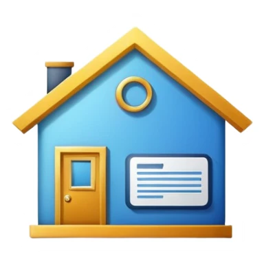 documents and personal license logo house sticker