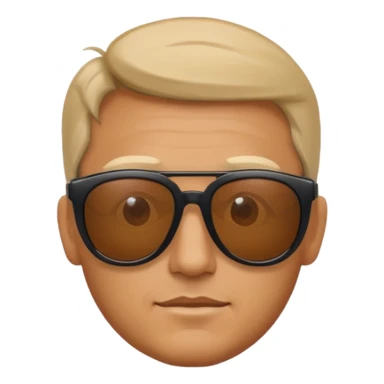 man with large sunglasses sticker