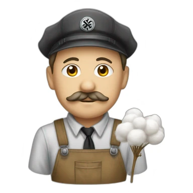 hitler being cotton picker sticker