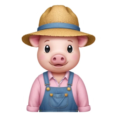 Farmer Pig sticker