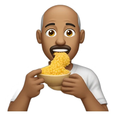 man eating labnah sticker