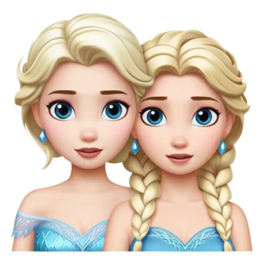 anna with elsa sticker