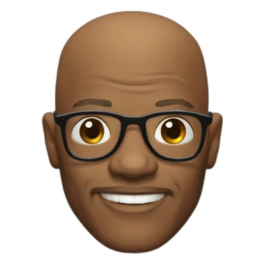 Samuel L. Jackson bald head sticker