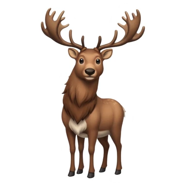 realistic reindeer caribou sticker