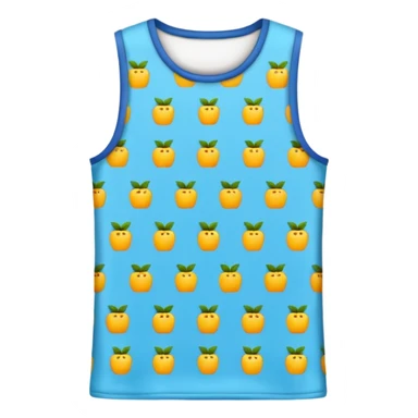 patterned sleeveless t-shirt sticker