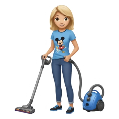 Disney vacuuming  sticker