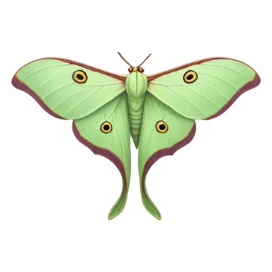 luna moth sticker