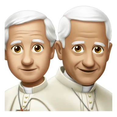 Two popes sticker