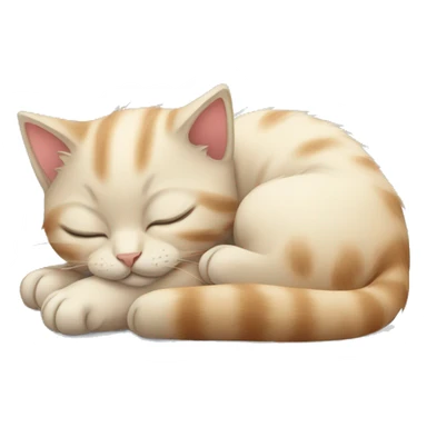 Small kitten sleeping sticker