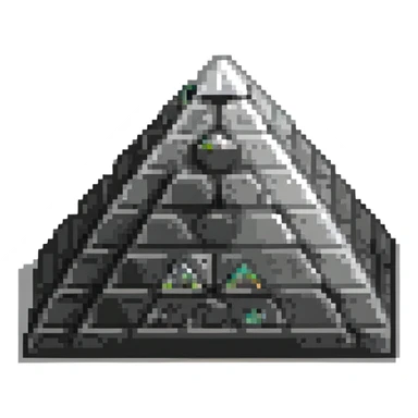 square pyramid sticker
