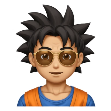 Goku with sunglasses sticker
