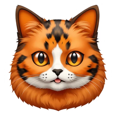 tortoise shell cat with speech bubble saying laaa￼ sticker
