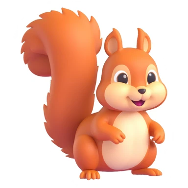 a squirrel sticker