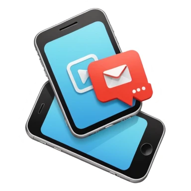 Minimalistic flat vector icon, iOS style, thin black contour on white background. Smartphone with play button and short video frames around it. Clean, no text, no shadows sticker