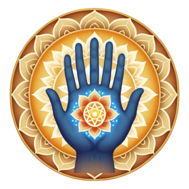 A divine abstract force creating humans through karma,
shown as a luminous cosmic hand made of light (not realistic),
forming a human figure from particles.
Hindu spiritual aura, sacred geometry, subtle mandala lines,

 
 sticker