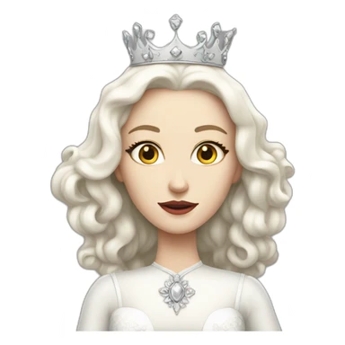 white queen sticker