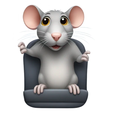 Rat on a bus sticker