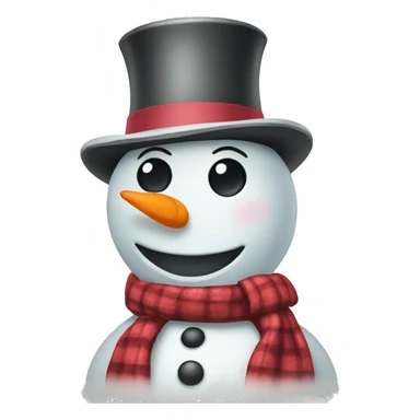 female snowman with money sticker