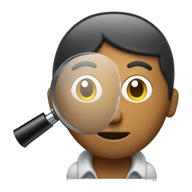 Someone Searching for something with magnifying glass sticker