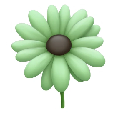 Sage green daisy sticker