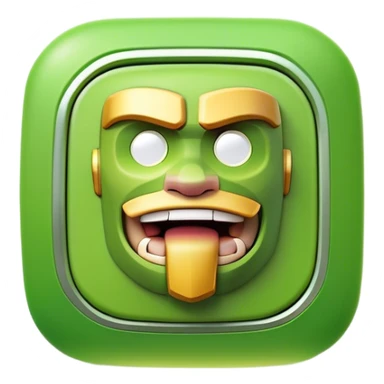 Clash of Clans aesthetic: Cinematic Playful Xbox Power Button Portrait Emoji, rendered in a 3D vector-style similar to standard emojis with minimal shading and bold, simplified shapes. A compact, distinct form with signature details, softly glowing with a modern gaming energy charm. Simplified yet unmistakably iconic, highly detailed and consistent, glowing with a soft radiance and high shine. Stylized with a touch of next-gen innovation and a soft glowing outline, capturing the essence of a beloved gaming relic with a friendly, playful manner! sticker