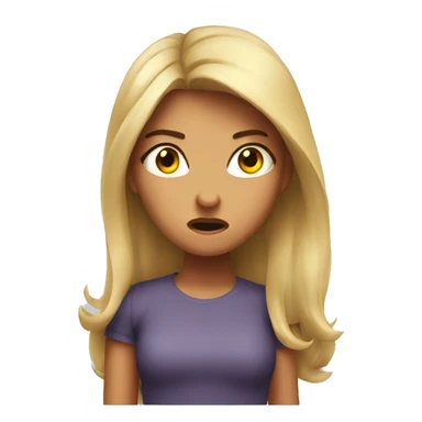 raging girl  sticker