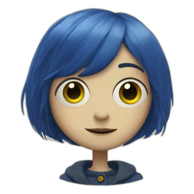 coraline button eyes sticker