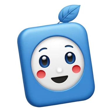 Verificación azul con un chulito blanco sticker